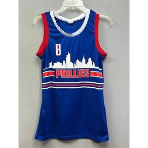 Philadelphia Phillies Jersey Tank Mens Small Nick Castellanos 8 Skyline Graphic